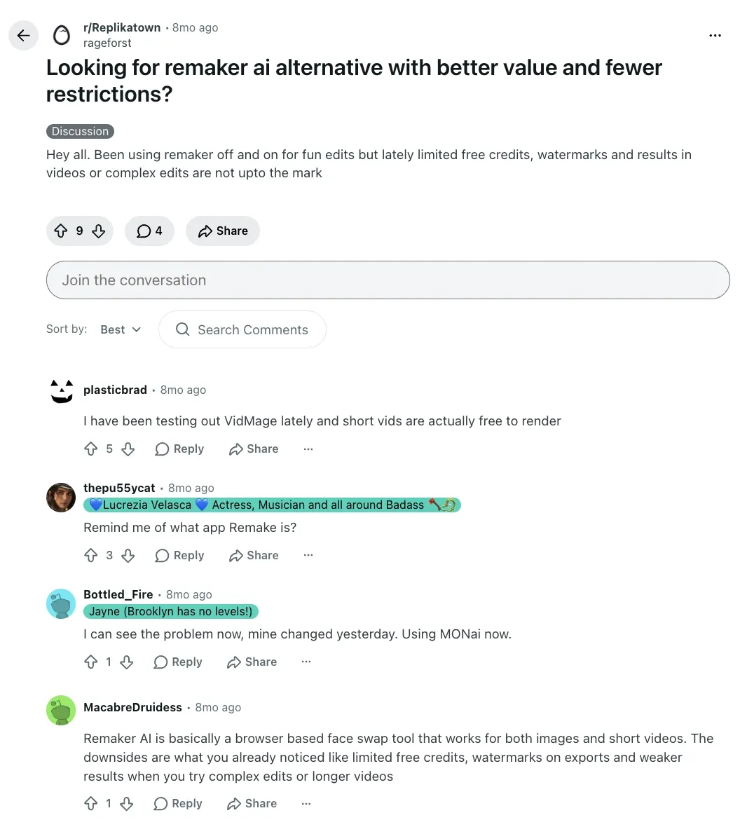 Remaker AI Face Swap Reddit Replikatown review