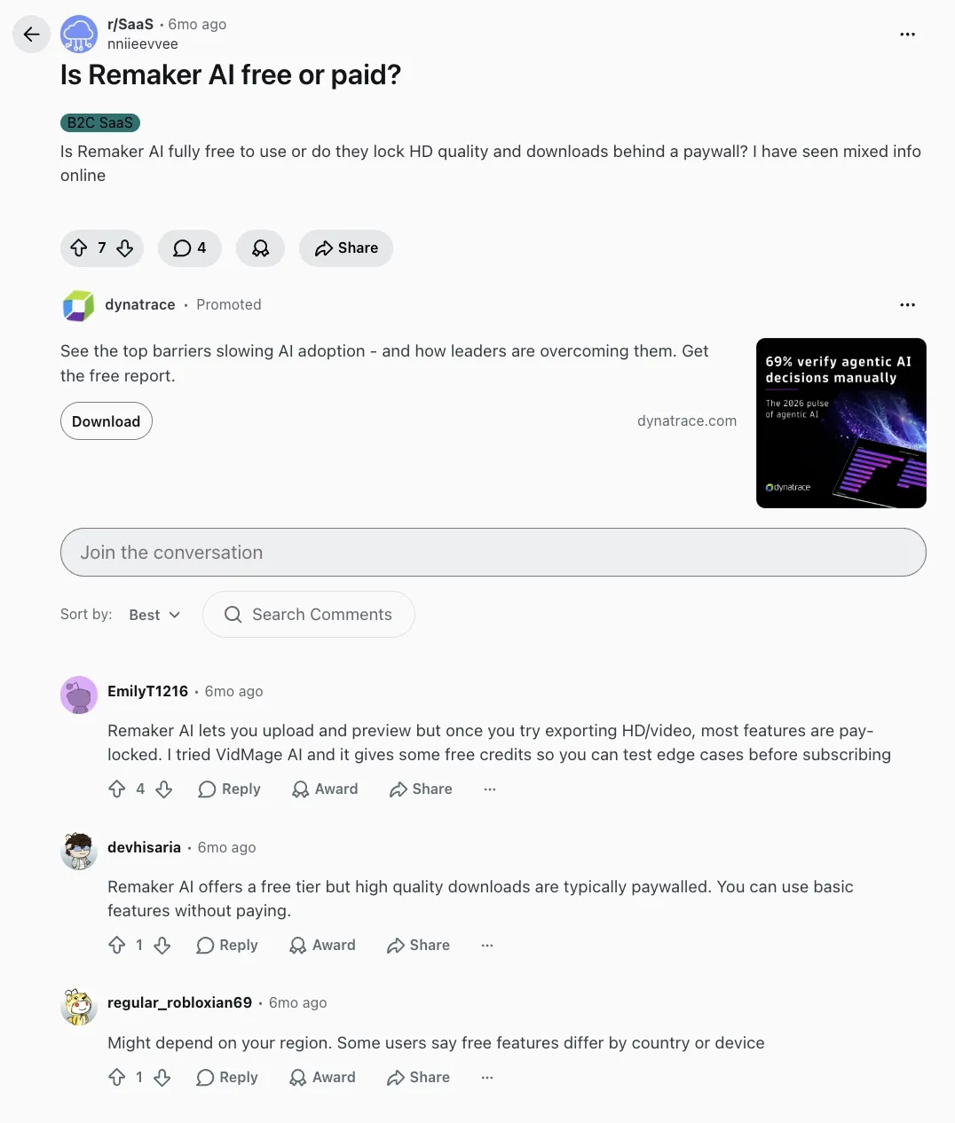 Remaker AI Face Swap Reddit SaaS review
