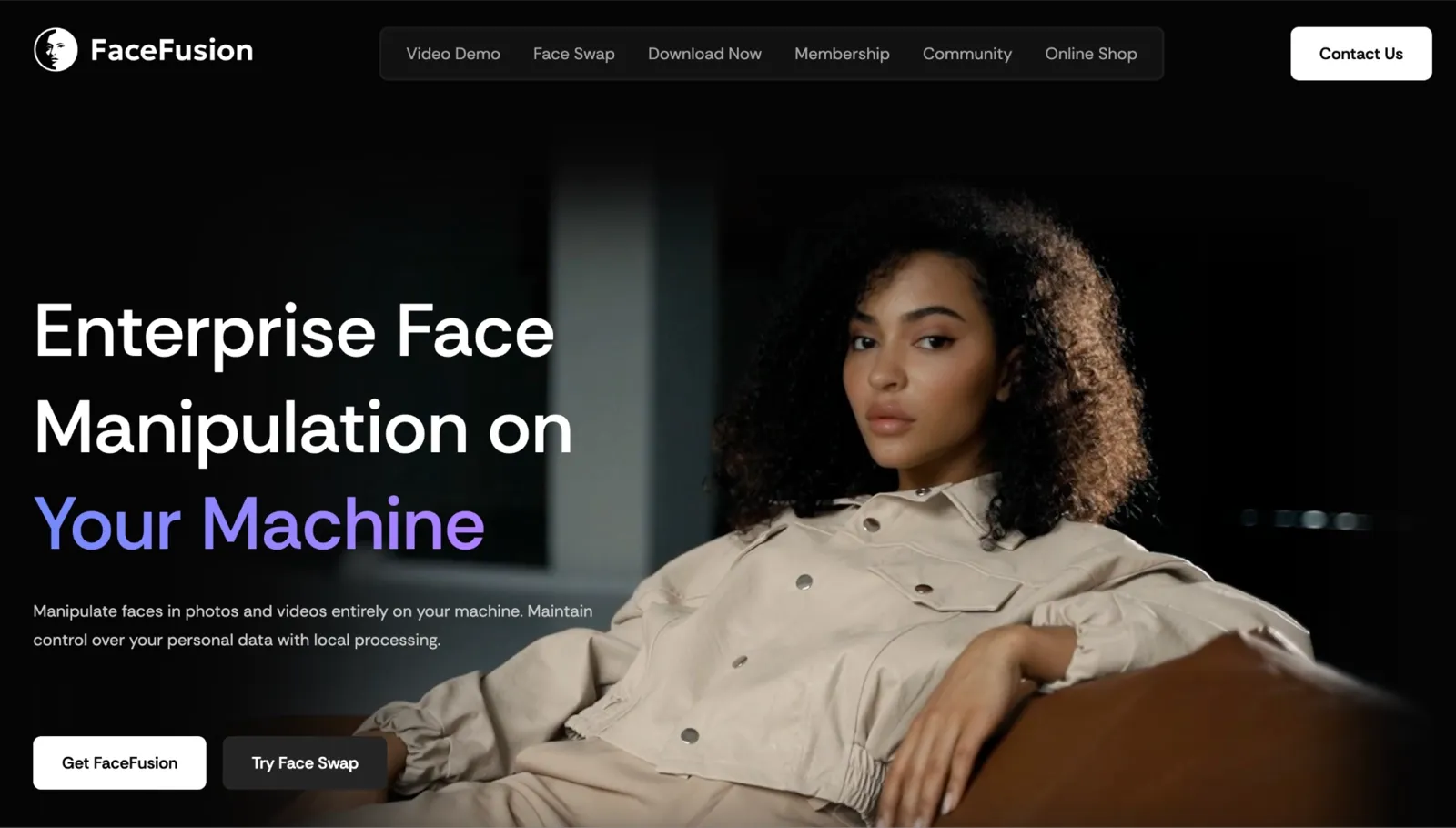 Vendor UI screenshot from FaceFusion
