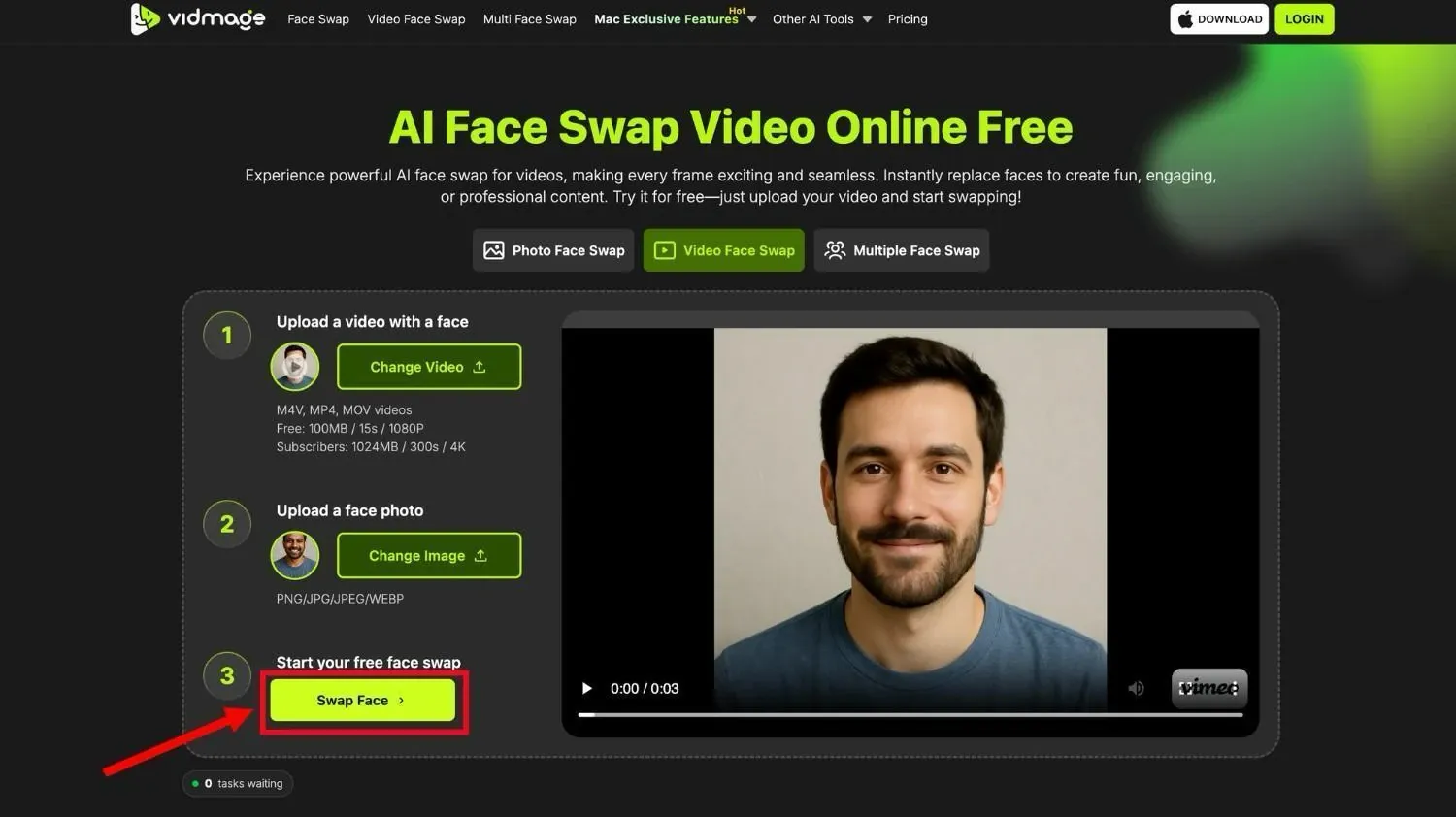 Swap faces for free