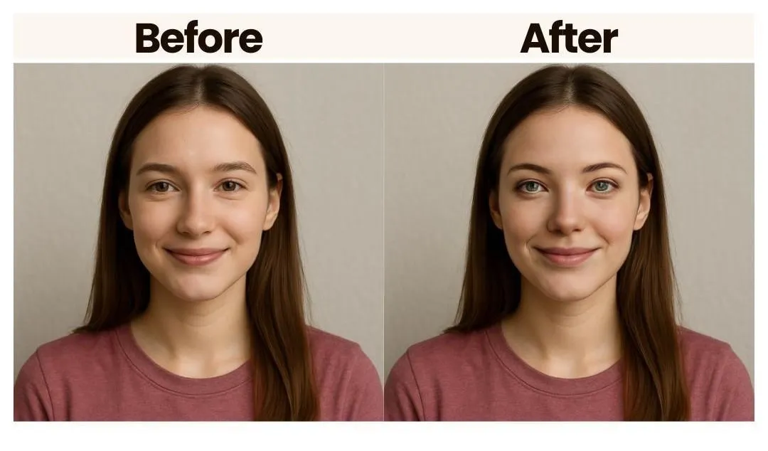 VidMage AI before and after face swap image