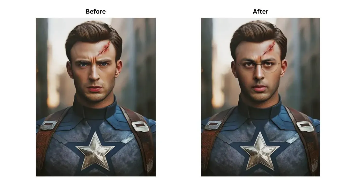 VidMage best face swap apps before and after results