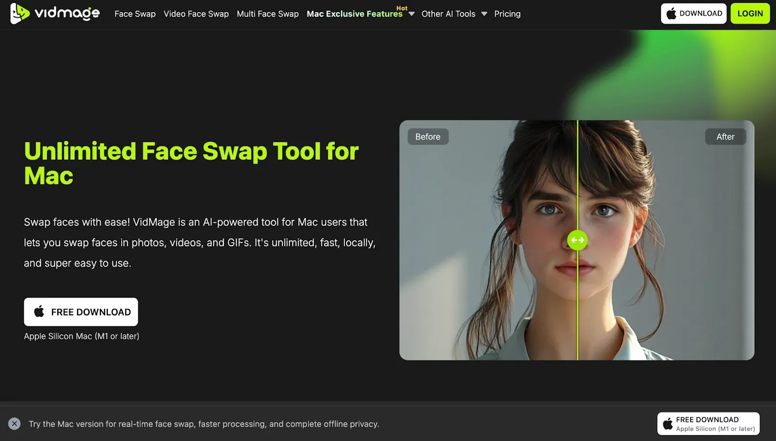 VidMage best face swap software for Mac