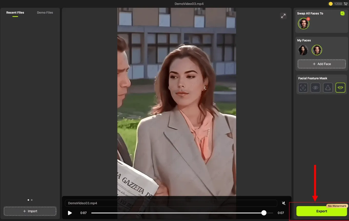 VidMage Mac Client app exports the video