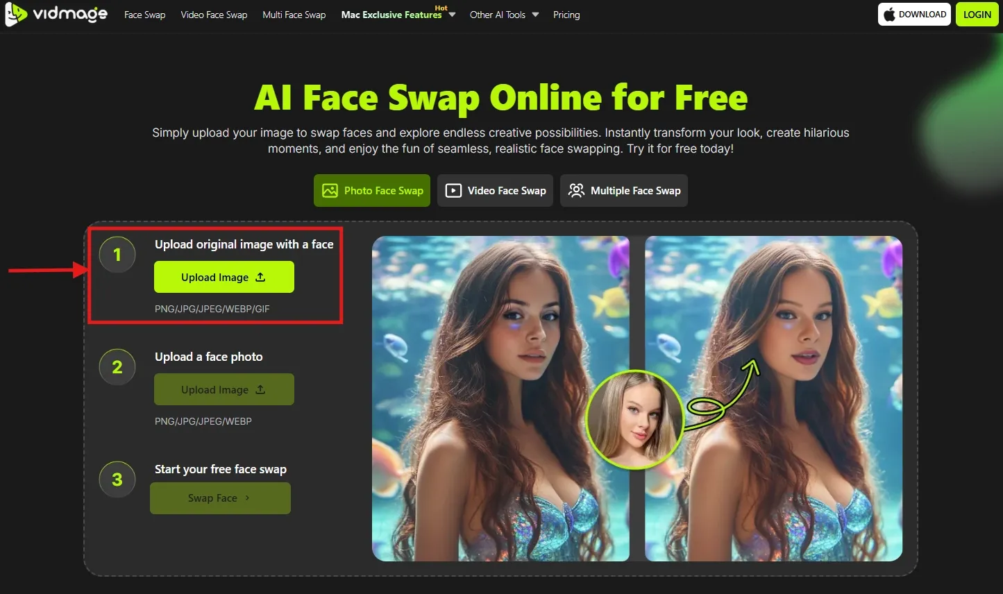 VidMage upload base image