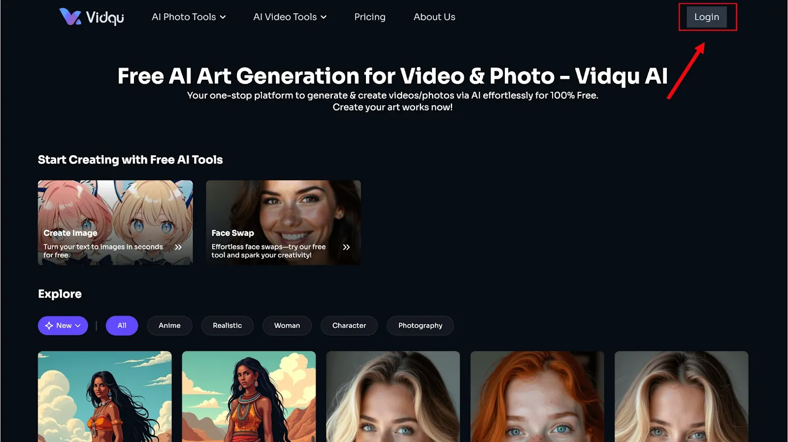 Vidqu login