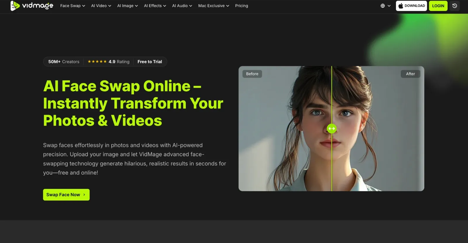 VidMage homepage