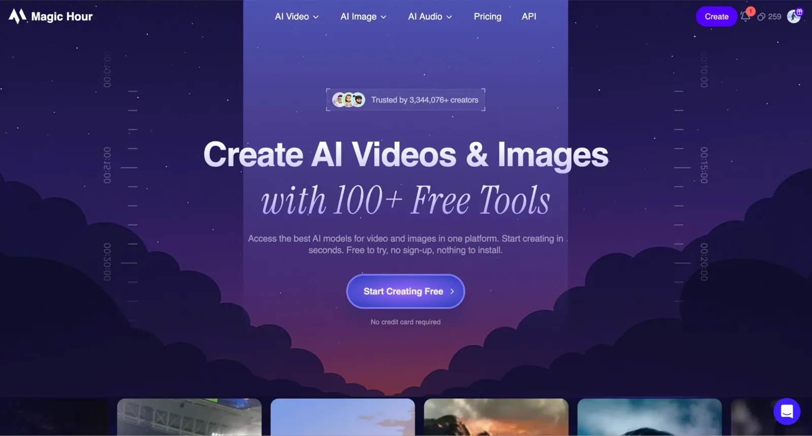 Magic Hour homepage