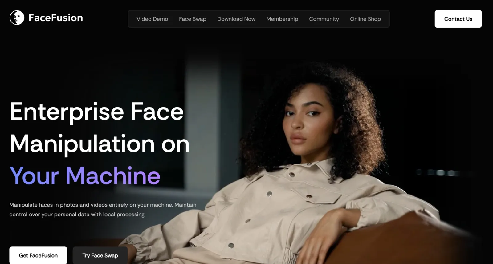 FaceFusion homepage