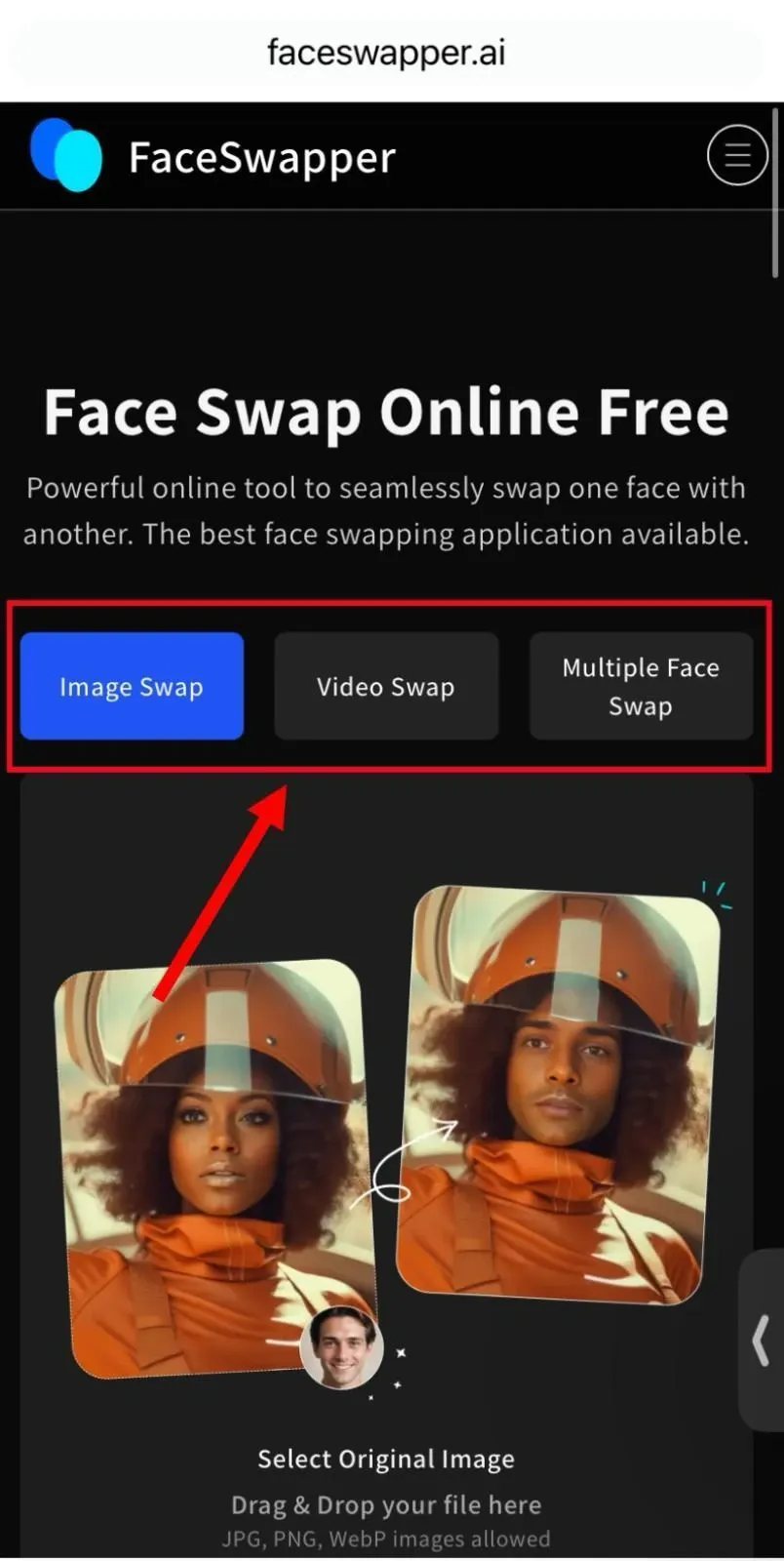 Visit FaceSwapper face swap app for iPhone